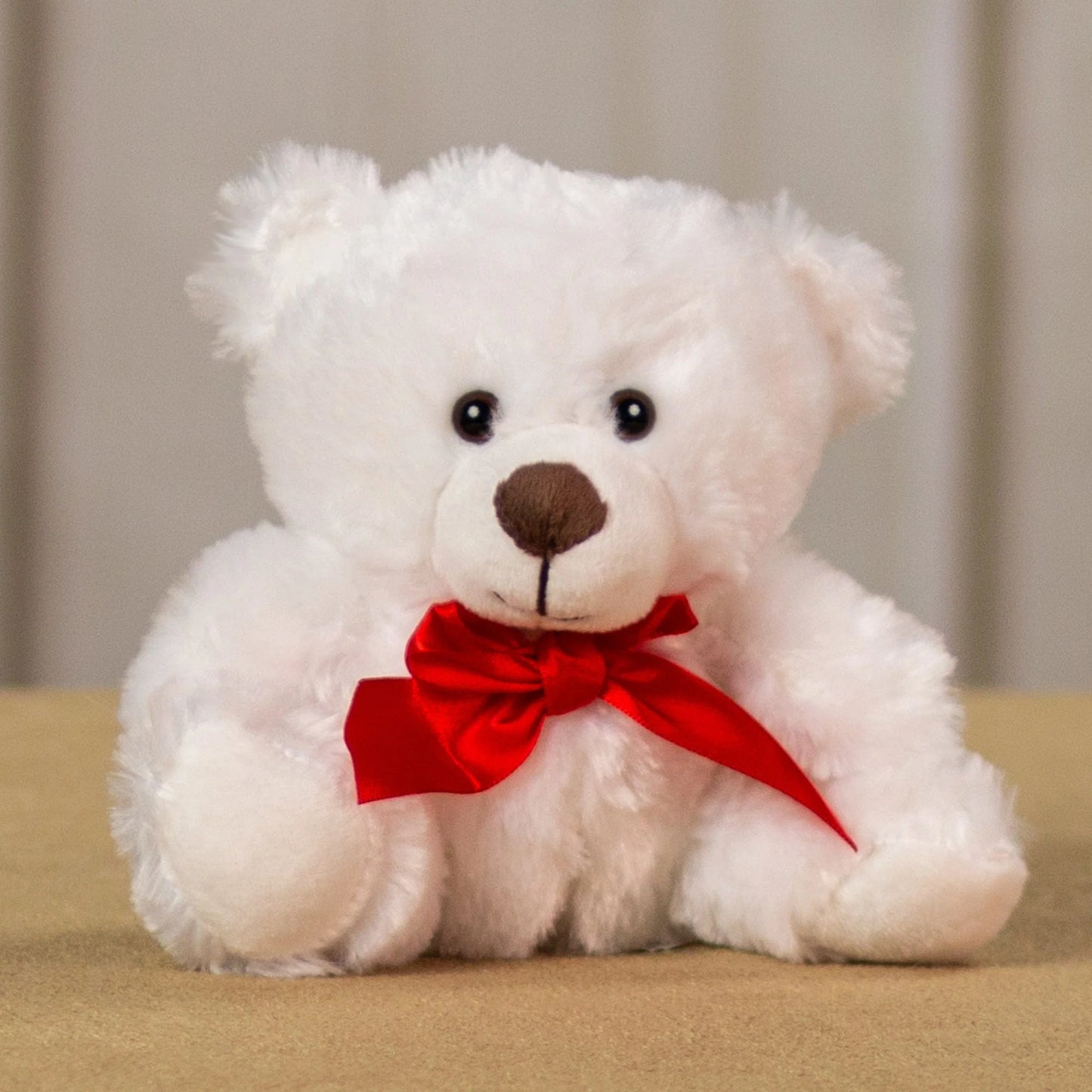 6 Inch Cute & Little White Teddy Bears - Adorable Plush Stuffed Animals