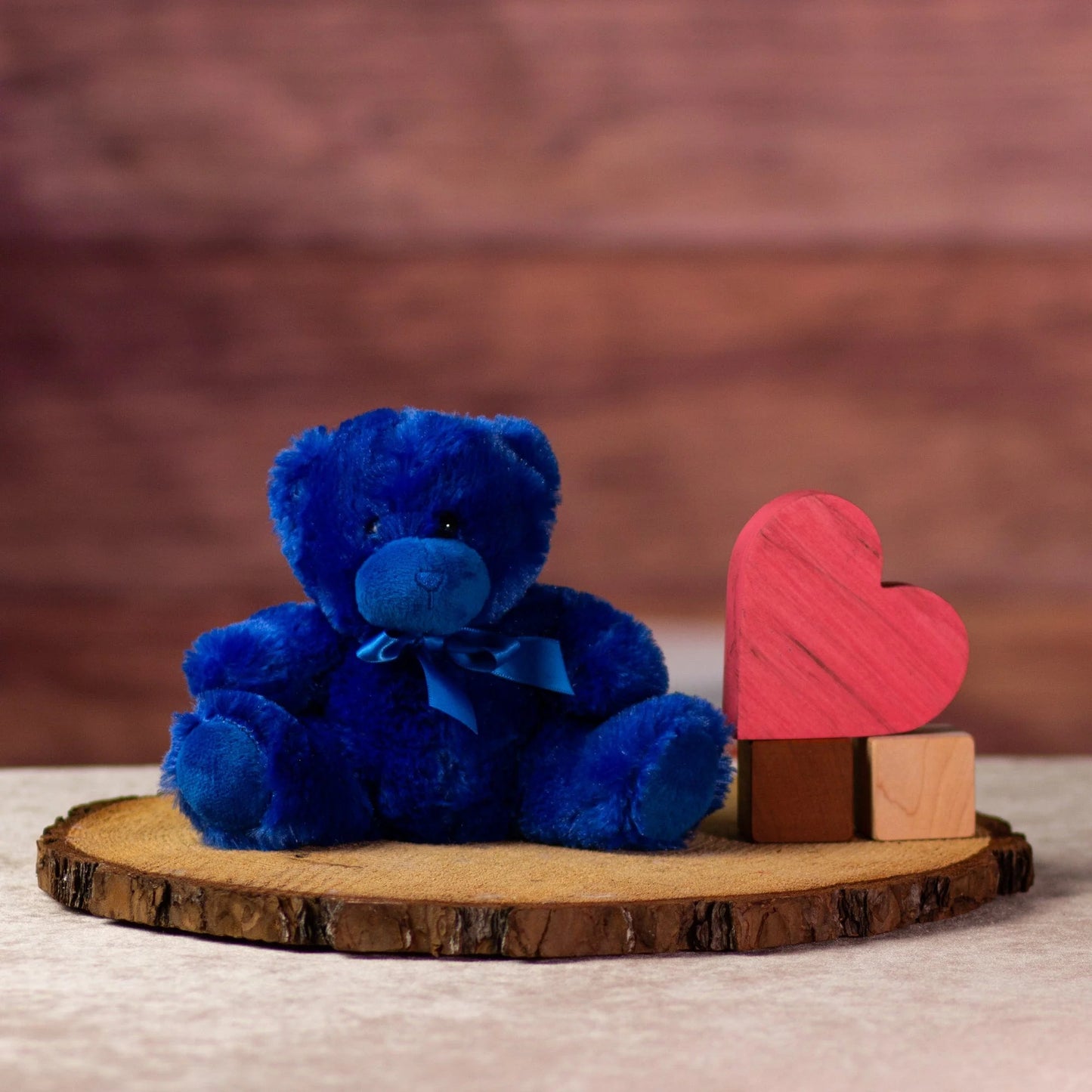 6 Inch Blue Bright & Cheery Bear - Soft and Cute Plush Toys