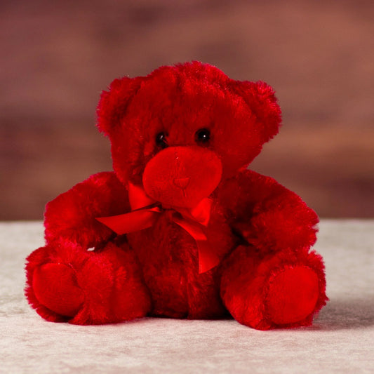 6 Inch Red Bright & Cheery Bears - Cute Plush Toy