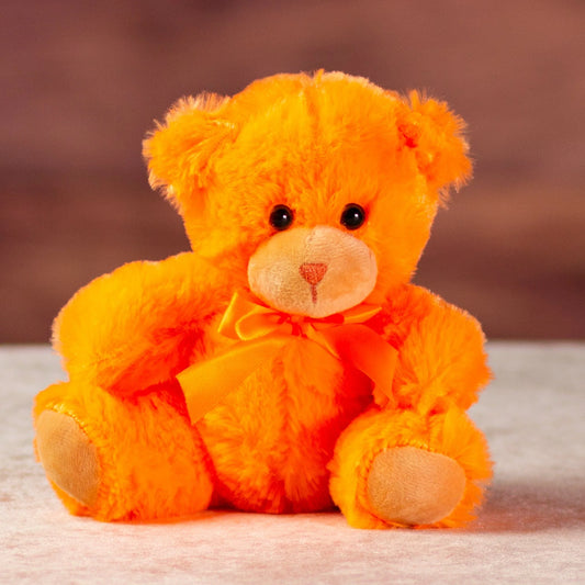 6 Inch Orange Bright & Cheery Bears – Soft Plush Toys