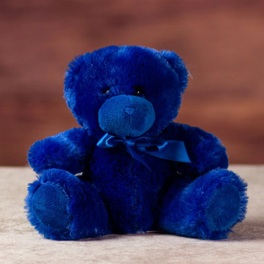 6 Inch Blue Bright & Cheery Bear - Soft and Cute Plush Toys