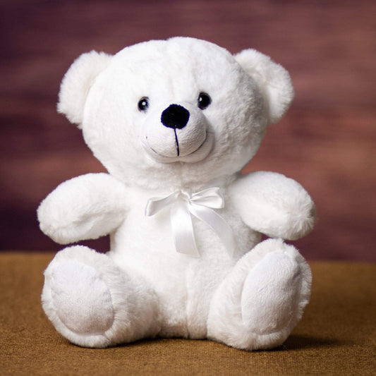 9 Inch Winter White Colorama Plus+ Bear - Soft & Plush Winter Teddy