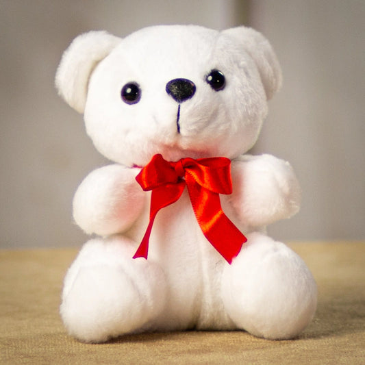 6 Inch Wholesome White Bear - Soft, Cute Stuffed Animal Plush Toy