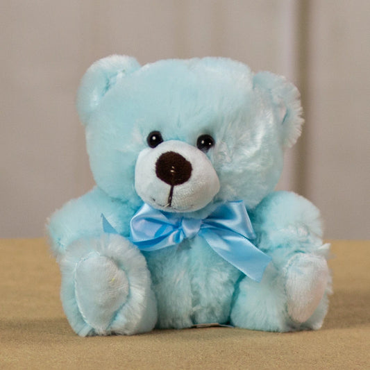 6 Inch Cute & Little Blue Teddy Bear – Soft Plush Stuffed Animal