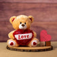 10 Inch Big Heart Bear - Soft Plush Bear