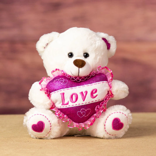 10 Inch Big Heart Bear Pair - Soft Gift Toy